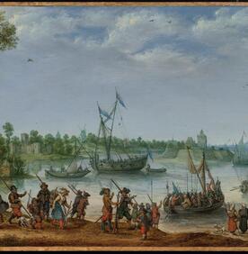 مغادرة الآباء الرحّل من دلفشفاين في طريقهم إلى أمريكا